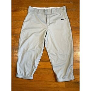 Nike Vapor Select Baseball Pants Men's Large Grey Knee Length BQ5400 -052